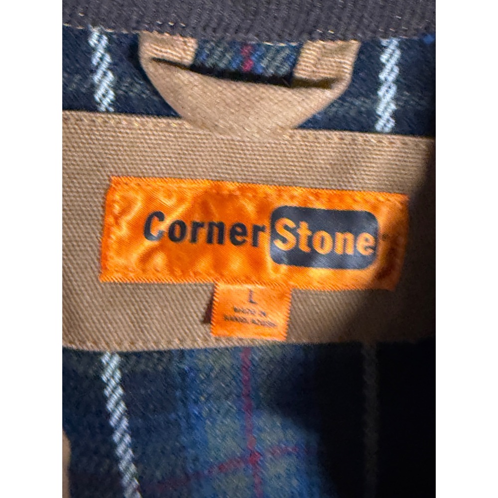 CornerStone Mens Duck Cloth Work Jacket Tan Flannel Lined Mission Mechanical L - Picture 7 of 9